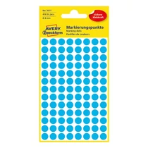 Etikett AVERY 3011 jelölőpont 8mm kék 416 darabos Etikett AVERY 3011 jelölőpont 8mm kék 416 darabos