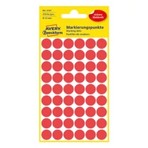 Etikett AVERY 3141 jelölőpont 12mm piros 270 darabos Etikett AVERY 3141 jelölőpont 12mm piros 270 darabos