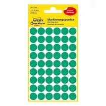 Etikett AVERY 3143 jelölőpont 12mm zöld 270 darabos Etikett AVERY 3143 jelölőpont 12mm zöld 270 darabos