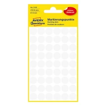 Etikett AVERY 3145 jelölőpont 12mm fehér 270 darabos Etikett AVERY 3145 jelölőpont 12mm fehér 270 darabos
