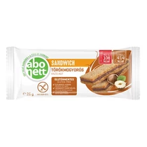 Extrudált kenyér ABONETT Sandwich gluténmentes törökmogyoróval 26 g Extrudált kenyér ABONETT Sandwich gluténmentes törökmogyoróval 26 g