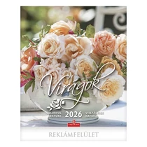 Falinaptár CSG 300x340mm álló Virágok 2026.