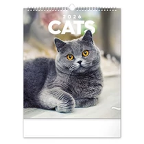 Falinaptár REALSYSTEM 300x340mm álló Cats 2026. Falinaptár REALSYSTEM 300x340mm álló Cats 2026.