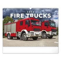 Falinaptár REALSYSTEM 480x330mm fekvő Fire trucks 2026. Falinaptár REALSYSTEM 480x330mm fekvő Fire trucks 2026.