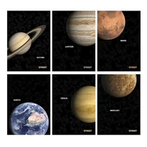 Füzet sima STREET A/4 54 lapos Planets