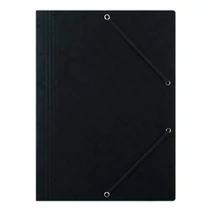 Gumis mappa DONAU A/4 prespán fekete