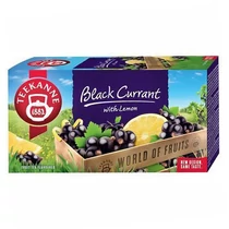 Gyümölcstea TEEKANNE World of Fruits fekete ribizli és citrom 20 filter/doboz Gyümölcstea TEEKANNE World of Fruits fekete ribizli és citrom 20 filter/doboz