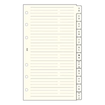 Gyűrűs kalendárium betét SATURNUS L315 telefonregiszter sárga lapos