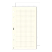 Gyűrűs kalendárium betét SATURNUS L327/F négyzethálós jegyzetlap fehér lapos