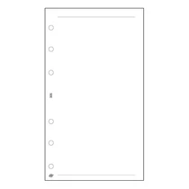 Gyűrűs kalendárium betét SATURNUS M325/F sima jegyzetlap fehér lapos