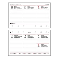 Gyűrűs kalendárium betét SATURNUS S311/F heti fehér lapos 2026.