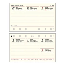 Gyűrűs kalendárium betét SATURNUS S311 heti sárga lapos 2026.