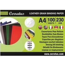 Hátlap CERRATUS A/4 230 g bőrhatású piros