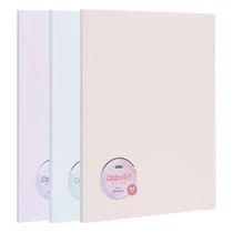 Iratvédő mappa DELI Colorful A/4 40 zsebes PP vegyes pasztell színekben