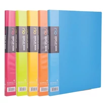 Iratvédő mappa DELI Rio A/4 20 zsebes PP vegyes színekben