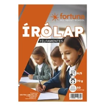 Írólap FORTUNA A/5 félfamentes 10-50 50 lapos