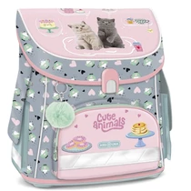 Iskolatáska ARS UNA kompakt easy ergonómikus mágneszáras Cute Animals-Tea Party