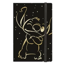 Jegyzetfüzet vonalas COOLPACK Stitch Gold 3. A/5 80 lapos gumis