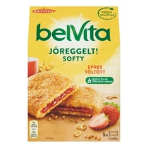 Keksz BELVITA Jó Reggelt! Softy epres töltelékkel multipack 250 g
