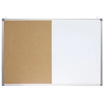 Kombitábla OPTIMA 45x60 parafa/mágneses törölhető alumínium keret