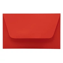 Névjegyboríték színes KASKAD enyvezett 70x105mm 28 korallpiros 50 darabos