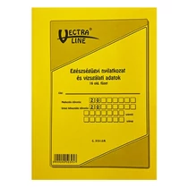 Nyomtatvány egészségügyi nyilatkozat és vizsgálati adatok VECTRALINE B/5 álló 16 lapos