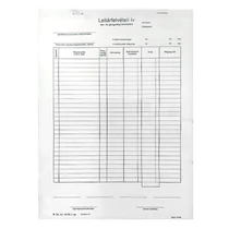 Nyomtatvány leltárfelviteli ív áru és göngyöleg felvételére VECTRALINE 50x3