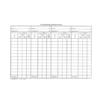 Nyomtatvány szabadság nyilvántartólap A/5