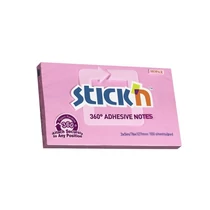 Öntapadós jegyzettömb STICK`N 76x127mm 360°-ban tapadó lila 100 lap Öntapadós jegyzettömb STICK`N 76x127mm 360°-ban tapadó lila 100 lap