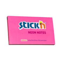 Öntapadós jegyzettömb STICK`N 76x127mm neon pink 100 lap Öntapadós jegyzettömb STICK`N 76x127mm neon pink 100 lap