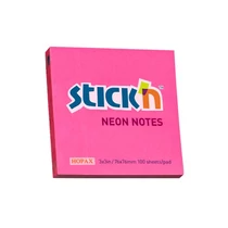 Öntapadós jegyzettömb STICK`N 76x76mm neon pink 100 lap Öntapadós jegyzettömb STICK`N 76x76mm neon pink 100 lap