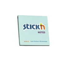 Öntapadós jegyzettömb STICK`N 76x76mm pasztell kék 100 lap Öntapadós jegyzettömb STICK`N 76x76mm pasztell kék 100 lap