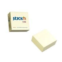 Öntapadós jegyzettömb STICK`N 76x76mm pasztell sárga 400 lap Öntapadós jegyzettömb STICK`N 76x76mm pasztell sárga 400 lap