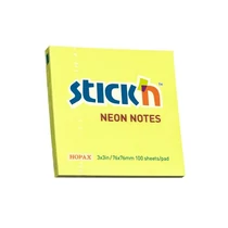 Öntapadós jegyzettömb STICK`N 76x76mm sárga 100 lap Öntapadós jegyzettömb STICK`N 76x76mm sárga 100 lap