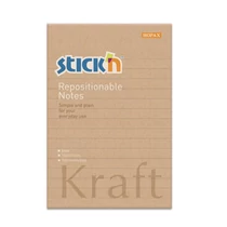 Öntapadós jegyzettömb STICK`N Kraft notes 150x101mm újrahasznosított natúr barna 100 lap Öntapadós jegyzettömb STICK`N Kraft notes 150x101mm újrahasznosított natúr barna 100 lap