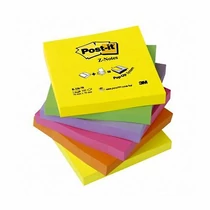 Öntapadós jegyzettömb 3M Post-it R-330-NR Z szivárvány 76x76mm 100 lap 6 tömb neon színek Öntapadós jegyzettömb 3M Post-it R-330-NR Z szivárvány 76x76mm 100 lap 6 tömb neon színek