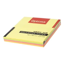Öntapadós jegyzet OPTIMA 75x75mm neon 100 lap Öntapadós jegyzet OPTIMA 75x75mm neon 100 lap