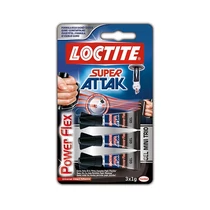 Pillanatragasztó HENKEL Loctite Super Attack Power Flex mini trio 1 g
