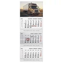 Speditőr naptár TOPTIMER T070 3 tömbös 3 havi Kamion 2026.