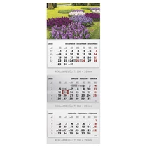 Speditőr naptár TOPTIMER T070 3 tömbös 3 havi Kert 2026.