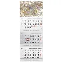 Speditőr naptár TOPTIMER T070 3 tömbös 3 havi Magyarország 2026.