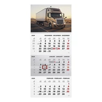 Speditőr naptár TOPTIMER T072 1 tömbös 3 havi Kamion 2026.