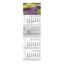 Speditőr naptár TOPTIMER T073 4 tömbös 4 havi Kert 2026.