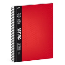 Spirálfüzet kockás ARS UNA College A/4 80 lapos piros