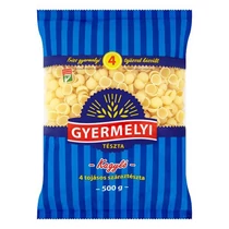 Száraztészta kagyló GYERMELYI 4 tojásos 500 g