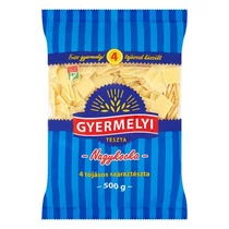 Száraztészta nagykocka GYERMELYI 4 tojásos 500 g