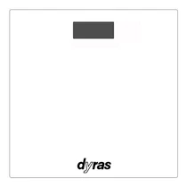 Személymérleg DYRAS PS-2013WH LCD üveg fehér