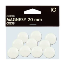 Táblamágnes GRAND 20mm fehér 10 darabos