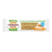 Zabszelet CERBONA étcsokoládés karamellás és mandulás gluténmentes 40 g