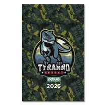 Zsebnaptár NEBULO A/6 heti papírborítós Dino 2026.